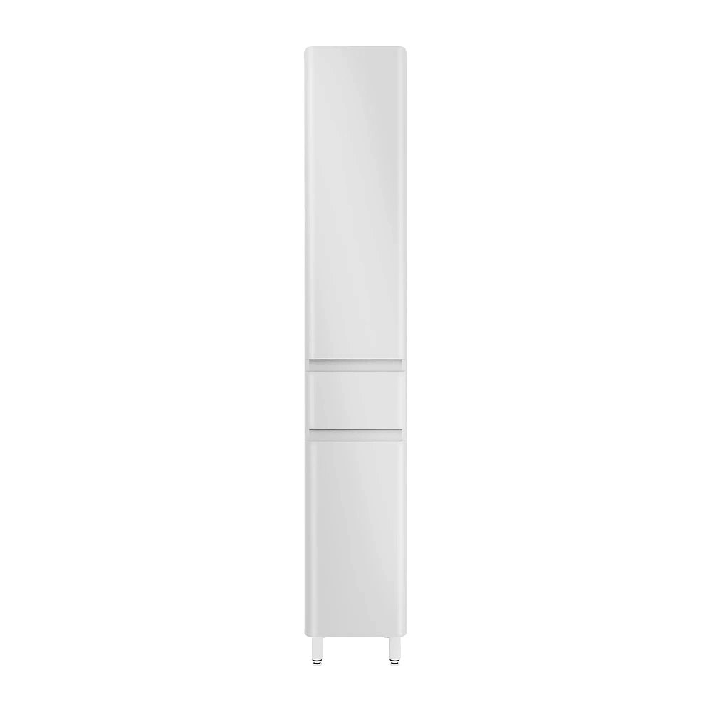 Шкаф-пенал STYLE LINE Атлантика 35 L СС-00002560 с корзиной, люкс плюс белый глянец — Изображение 3