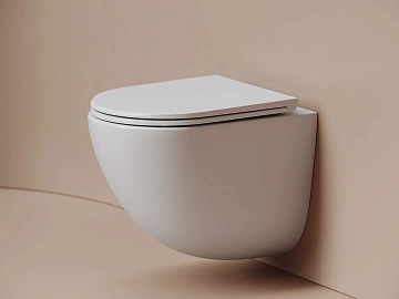 Унитаз подвесной Ceramica Nova Тренд CN4008TMW, смыв Торнадо, сиденье микролифт, белый матовый