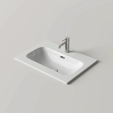 Раковина мебельная Ceramica Nova Лючия CN6095 610x465x166, белый Раковина мебельная Ceramica Nova Лючия CN6095 610x465x166, белый