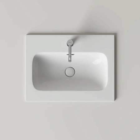 Раковина мебельная Ceramica Nova Лючия CN6095 610x465x166, белый Раковина мебельная Ceramica Nova Лючия CN6095 610x465x166, белый