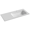 Раковина Ceramica Nova Grace CN7015MW 1010x457x137 мм, чаша справа, с отв под смеситель, белый матовый