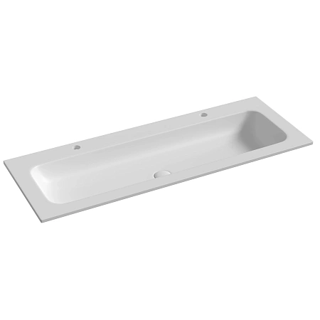 Раковина Ceramica Nova Grace CN7016MW с 2мя отверстиями под смеситель 1210x457x137 мм, белый матовый Раковина Ceramica Nova Grace CN7016MW с 2мя отверстиями под смеситель 1210x457x137 мм, белый матовый