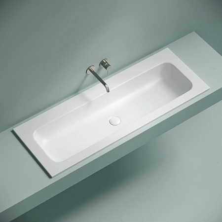 Раковина Ceramica Nova Grace CN7016MWwx без отверстия под смеситель 1210x457x137мм, белый матовый Раковина Ceramica Nova Grace CN7016MWwx без отверстия под смеситель 1210x457x137мм, белый матовый