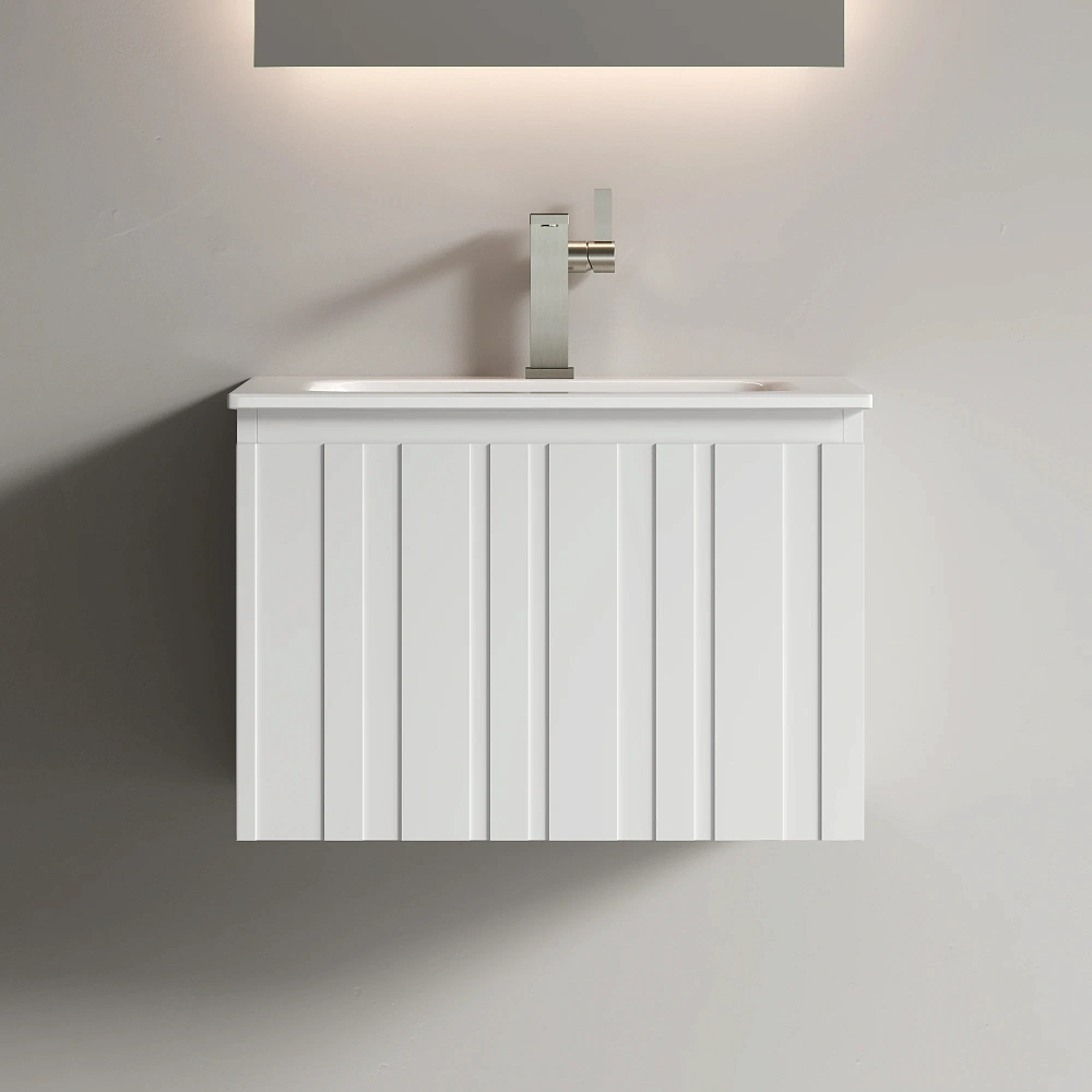 Тумба под раковину Sancos Lamel LM60W 60x45x40 белый матовый (bianco) — Изображение 4