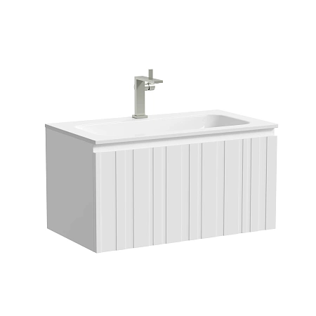 Тумба под раковину Sancos Lamel LM80W 80x45x40 белый матовый (bianco) Тумба под раковину Sancos Lamel LM80W 80x45x40 белый матовый (bianco)
