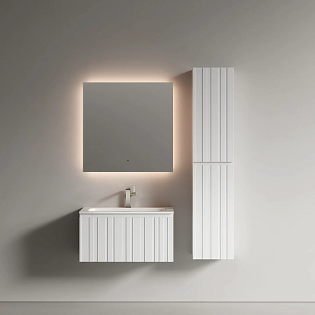 Тумба под раковину Sancos Lamel LM80W 80x45x40 белый матовый (bianco) Тумба под раковину Sancos Lamel LM80W 80x45x40 белый матовый (bianco)