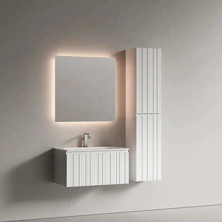 Тумба под раковину Sancos Lamel LM80W 80x45x40 белый матовый (bianco) Тумба под раковину Sancos Lamel LM80W 80x45x40 белый матовый (bianco)