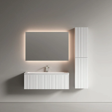 Тумба под раковину Sancos Lamel LM120W 120x45x40 белый матовый (bianco) Тумба под раковину Sancos Lamel LM120W 120x45x40 белый матовый (bianco)