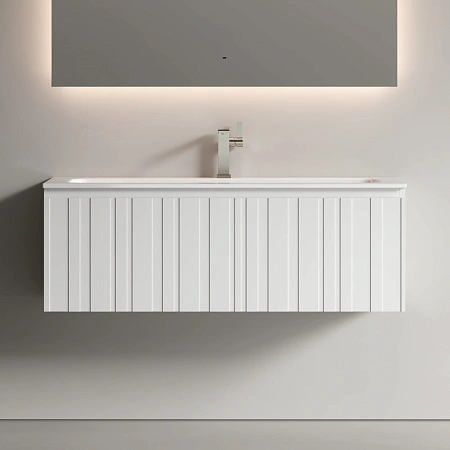 Тумба под раковину Sancos Lamel LM120W 120x45x40 белый матовый (bianco) Тумба под раковину Sancos Lamel LM120W 120x45x40 белый матовый (bianco)