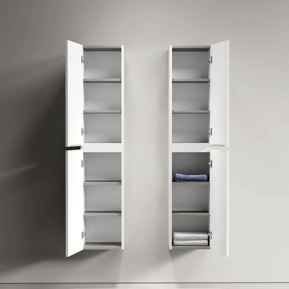 Шкаф-пенал Sancos Lamel PLM35W 35x35x165 белый матовый (bianco) — Изображение 5