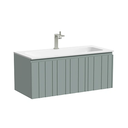 Тумба под раковину Sancos Lamel LM100GG 100x45x40 серо-зеленый Тумба под раковину Sancos Lamel LM100GG 100x45x40 серо-зеленый
