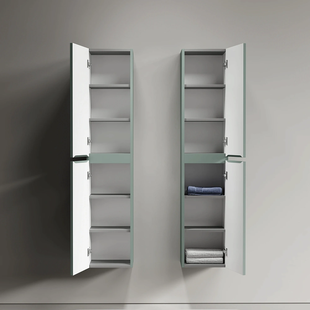 Шкаф-пенал Sancos Lamel PLM35GG 35x35x165 серо-зеленый — Изображение 5