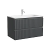 Тумба под раковину Sancos Snob R SNR80MDH 80x45x50 темный антрацит матовый
