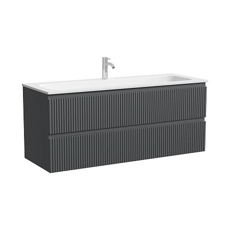Тумба под раковину Sancos Snob R SNR120MDH 120x45x50 темный антрацит матовый