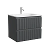 Тумба под раковину Sancos Snob R SNR60MDH 60x45x50 темный антрацит матовый