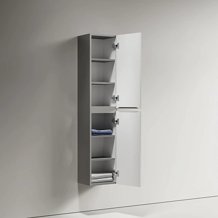 Шкаф-пенал Sancos Lamel PLM35WG 35x35x165 теплый серый Шкаф-пенал Sancos Lamel PLM35WG 35x35x165 теплый серый