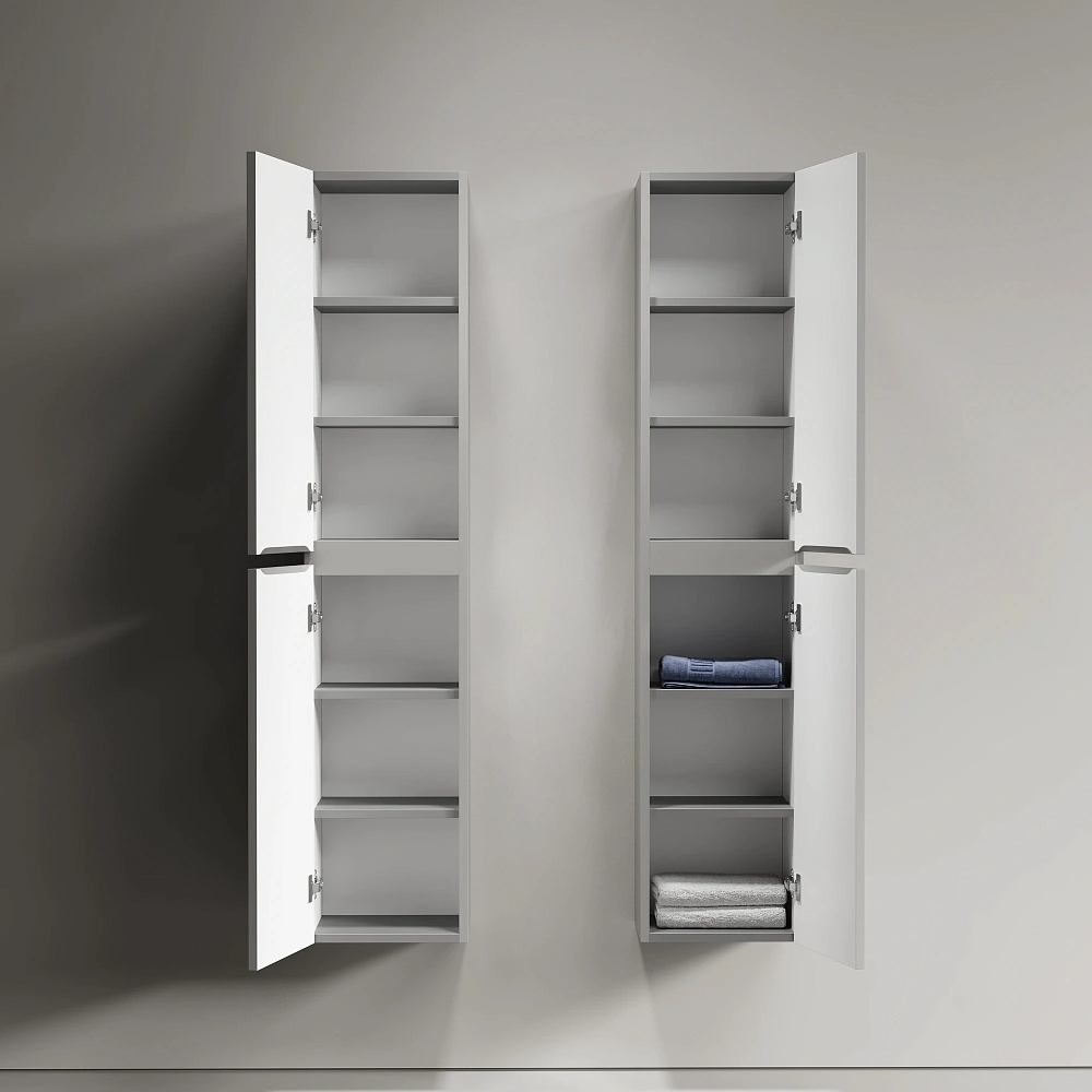Шкаф-пенал Sancos Lamel PLM35WG 35x35x165 теплый серый — Изображение 5