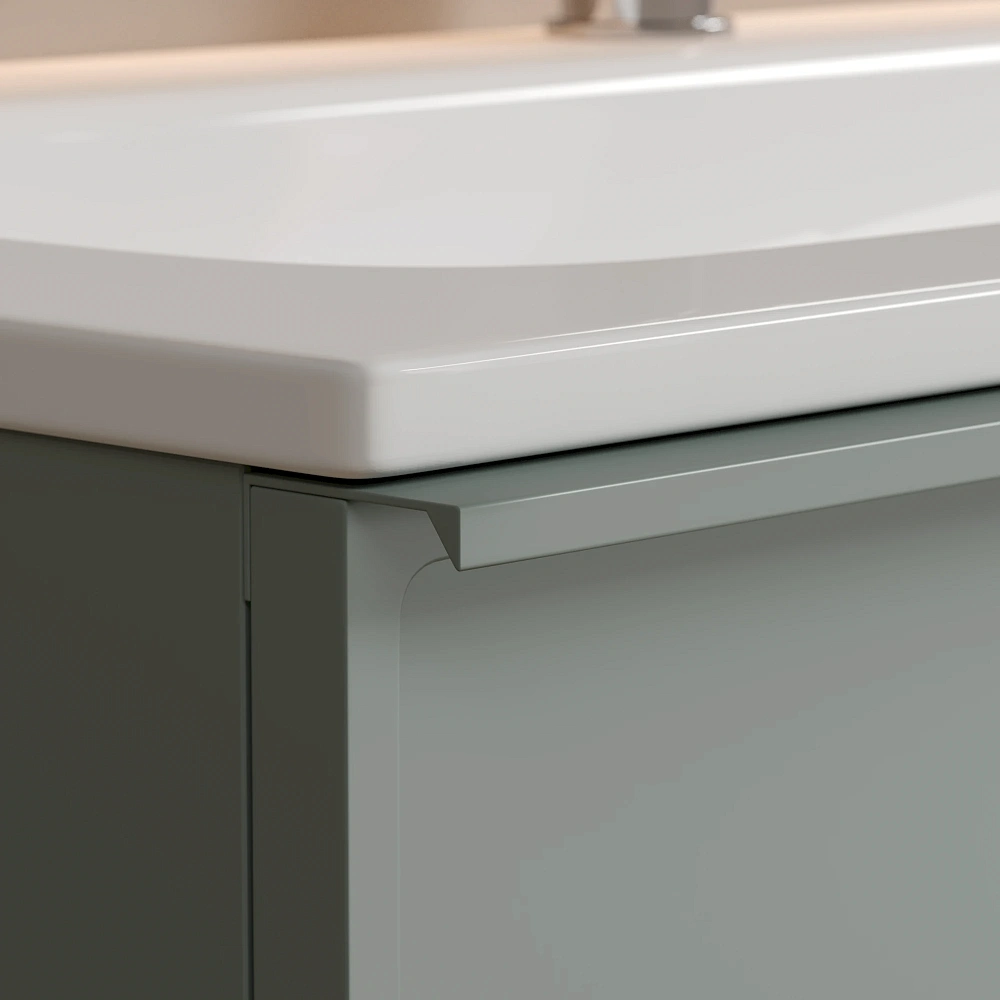 Тумба под раковину Sancos Velta VL80GG 80x45x50 серо-зеленый — Изображение 7