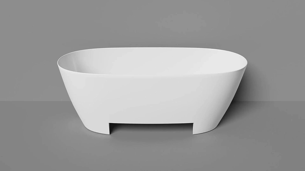 Ванна отдельностоящая Salini LOFO 170x80 UM12122 Solid Surface белый матовый — Изображение 5