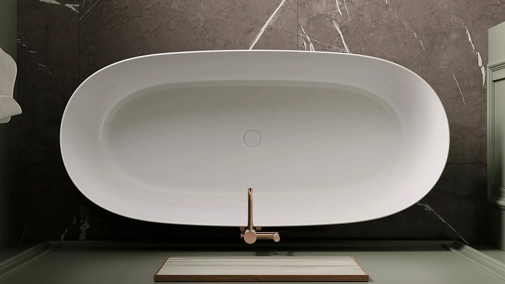 Ванна отдельностоящая Salini LOFO 170x80 UM12122 Solid Surface белый матовый — Изображение 9