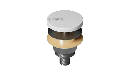 Донный клапан Salini LOFO U6631WM Solid Surface белый матовый Донный клапан Salini LOFO U6631WM Solid Surface белый матовый