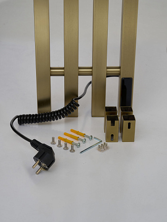 Полотенцесушитель электрический Teso Azaro Stick Cube 12SF4MG 1200x180 матовое золото Полотенцесушитель электрический Teso Azaro Stick Cube 12SF4MG 1200x180 матовое золото