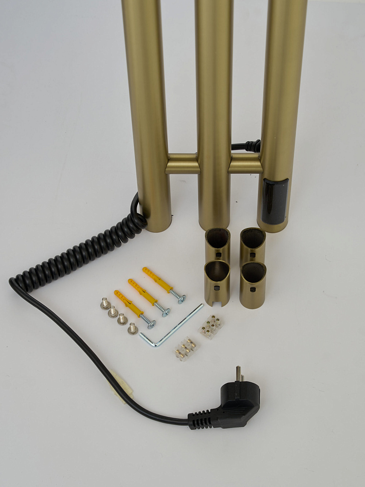 Полотенцесушитель электрический Teso Azaro Stick 12SY3MG 1200x120 матовое золото — Изображение 3