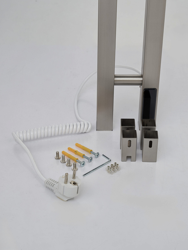 Полотенцесушитель электрический Teso Azaro Stick Cube 12SF2NB 1200x80 никель — Изображение 3