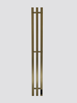 Полотенцесушитель электрический Teso Azaro Stick Cube 12SF3MG 1200x120 матовое золото