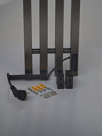 Полотенцесушитель электрический Teso Azaro Stick Cube 12SF4GM 1200x180 оружейная сталь Полотенцесушитель электрический Teso Azaro Stick Cube 12SF4GM 1200x180 оружейная сталь