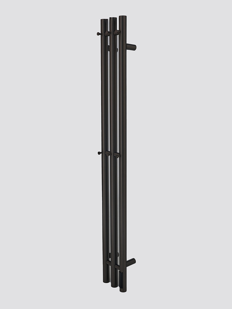 Полотенцесушитель электрический Teso Azaro Stick 12SY3GM 1200x120 оружейная сталь — Изображение 2