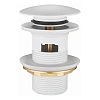 Донный клапан BELZ BX01-8 с переливом, белый Донный клапан BELZ BX01-8 с переливом, белый