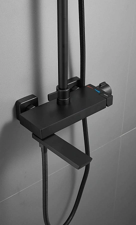 Душевая система BELZ B24672-7 черный Душевая система BELZ B24672-7 черный