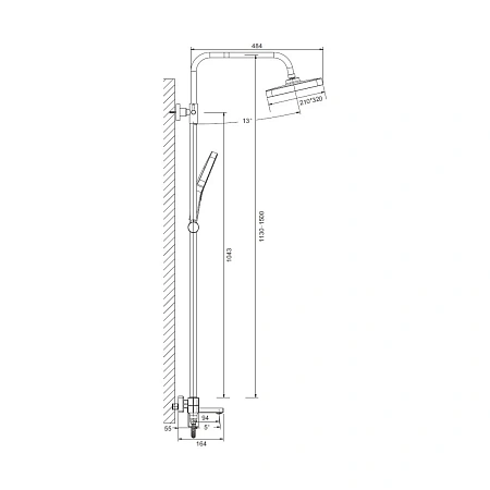 Душевая система BELZ B24658-8 белый Душевая система BELZ B24658-8 белый