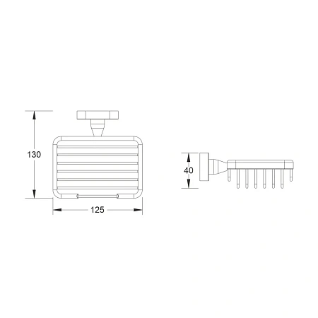 Мыльница BELZ B90102-1 черный Мыльница BELZ B90102-1 черный