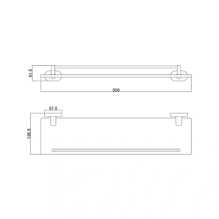 Полка BELZ B90107 черный Полка BELZ B90107 черный