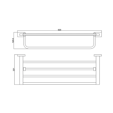 Полотенцедержатель BELZ B90224 хром Полотенцедержатель BELZ B90224 хром