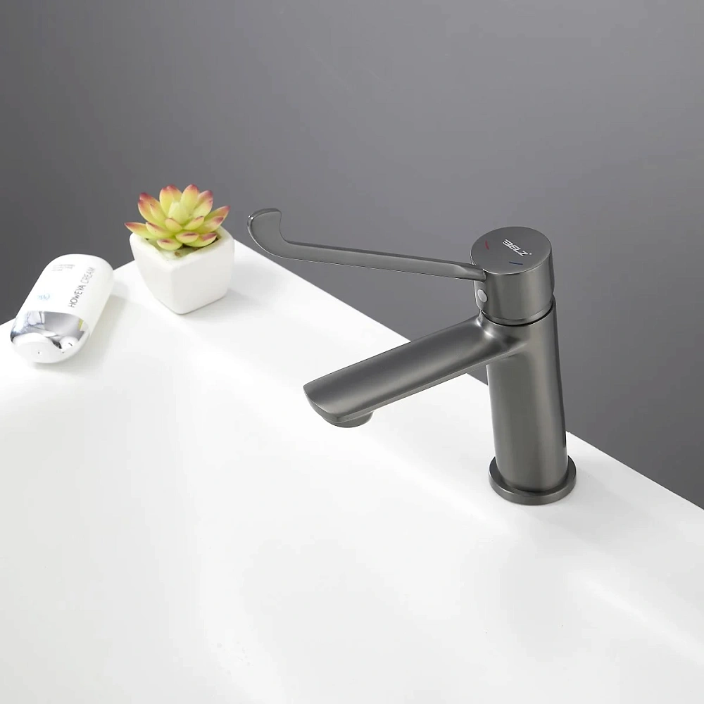 Смеситель для раковины BELZ B10019-3 оружейная сталь — Изображение 10