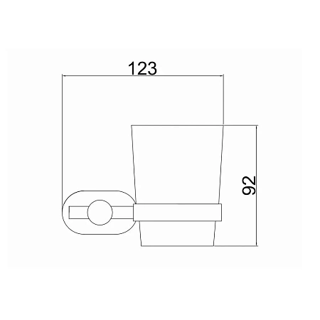 Стакан BELZ B90006 хром Стакан BELZ B90006 хром