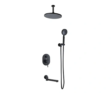 Душевая система Bronze de Luxe SCANDI 14582/1B встраиваемая, черный