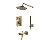 Душевая система Bronze de Luxe 1760'S 6630CG золото матовое Душевая система Bronze de Luxe 1760'S 6630CG золото матовое
