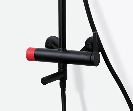 Душевая система Bronze de Luxe AVANTGARDE 2039RH черный/красный Душевая система Bronze de Luxe AVANTGARDE 2039RH черный/красный