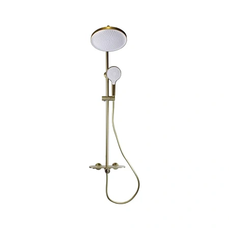 Душевая система Bronze de Luxe ICON 80112CG золото матовое Душевая система Bronze de Luxe ICON 80112CG золото матовое