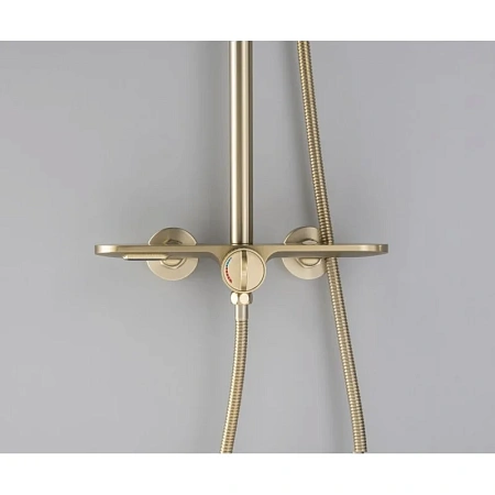 Душевая система Bronze de Luxe ICON 80112CG золото матовое Душевая система Bronze de Luxe ICON 80112CG золото матовое