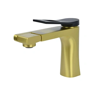 Смеситель для раковины Bronze de Luxe Element EL02XGB золото матовое