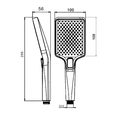 Душевая лейка D-Lin D61041 белый Душевая лейка D-Lin D61041 белый
