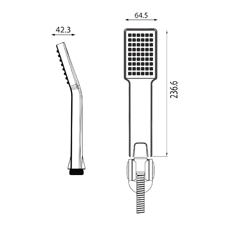 Душевая лейка D-Lin D61010-1 хром Душевая лейка D-Lin D61010-1 хром