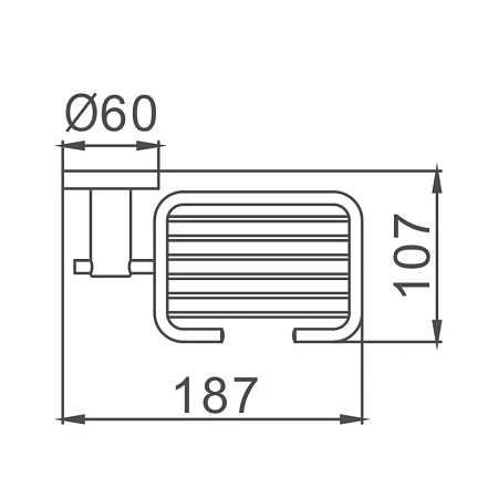 Мыльница D-Lin D221280 сталь Мыльница D-Lin D221280 сталь