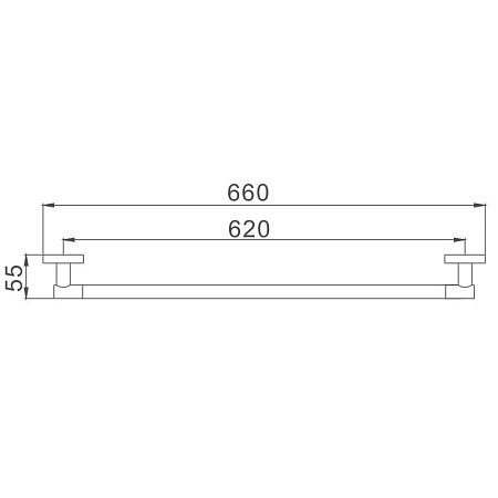 Полотенцедержатель D-Lin D251100 хром Полотенцедержатель D-Lin D251100 хром