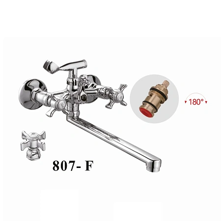 Смеситель для ванны D-Lin D147807-F хром Смеситель для ванны D-Lin D147807-F хром